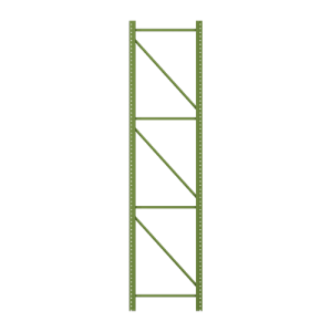 MHE Teardrop Pallet Rack Uprights 36" - 3" x 3" Column