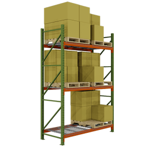 MHE Teardrop Pallet Rack 24" Starter Kit 12'-14' - 3 Levels