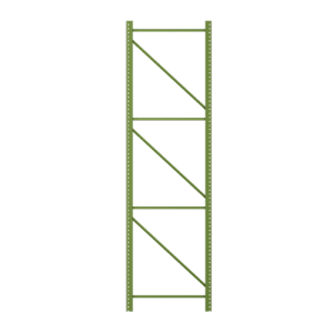 MHE Teardrop Pallet Rack Uprights 42" - 3" x 3" Column
