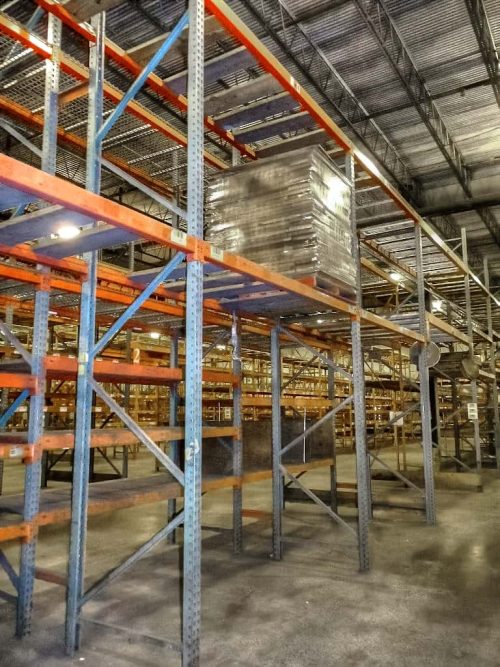 Used Pallet Rack Teardrop Upright - 42" x 18' - 10214