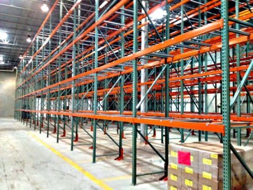 Used Teardrop Pallet Rack System 48" x 20' x 96"