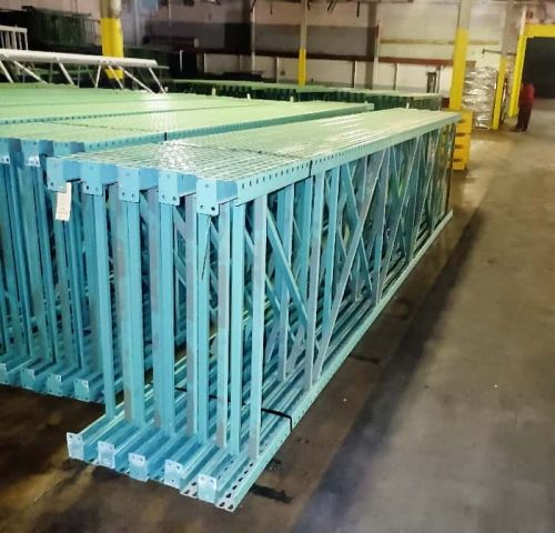 Used Pallet Racking Teardrop Upright - 48" x 18' - 8313