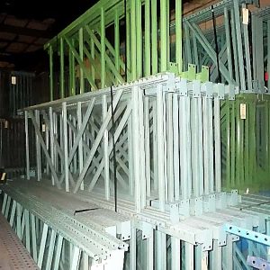 Used Pallet Rack Teardrop Upright - 42" x 10'