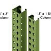 MHE Teardrop Pallet Rack Uprights 36" - 3" x 1 5/8" Column - Image 5