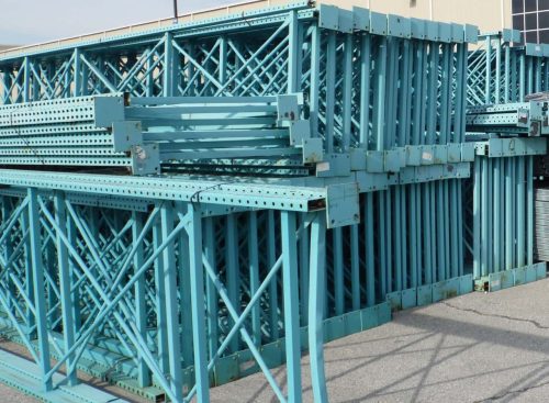 Used Pallet Rack Teardrop Upright - 48" x 18' - 7214