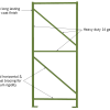 MHE Teardrop Pallet Rack Uprights 36" - 3" x 1 5/8" Column - Image 3