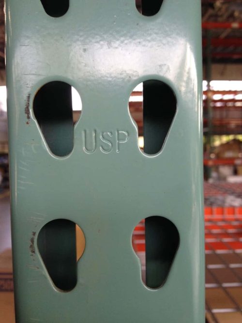 Used Pallet Rack Teardrop Upright - 48" X 16' - 7114