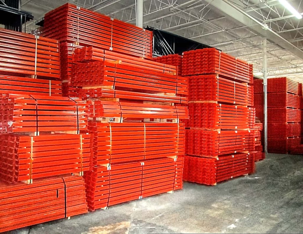 Used Pallet Rack Teardrop Beams 96"