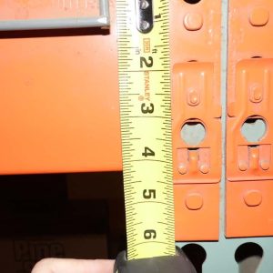 Used Pallet Rack Teardrop Beam - 108" x 4 3/4" - 11114