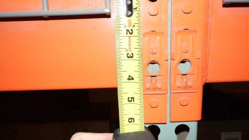 Used Pallet Rack Teardrop Beam - 108" x 4 3/4" - 11114