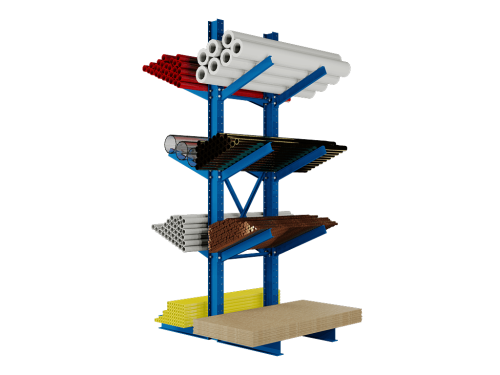Cantilever Rack Medium Duty Double Sided Inclined Starter Kit 14' to 16'
