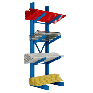 Cantilever Rack Medium-Heavy Duty Single Sided Inclined Starter Kit 14' to 16'