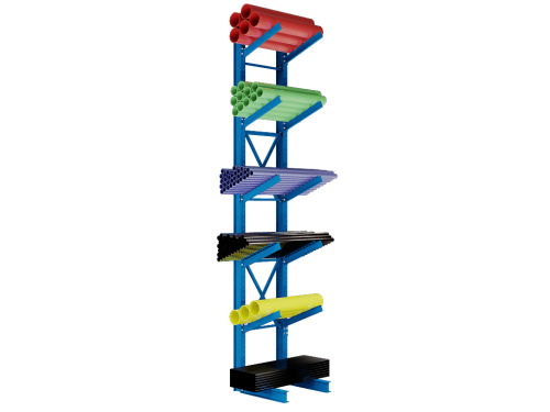 Cantilever Rack Medium-Heavy Duty Single Sided Inclined Starter Kit 24' to 25'
