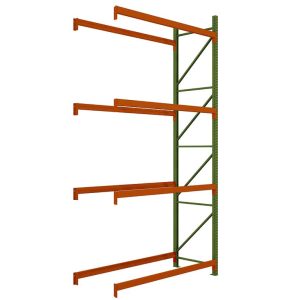 MHE Teardrop Pallet Rack 24" Adder Kit 16'-18' - 4 Levels