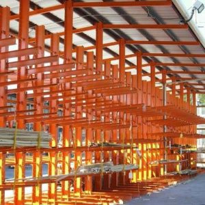 Used Cantilever Rack Heavy Duty Double Sided Adder Unit 16' Orange