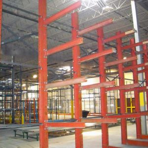 Used Cantilever Rack Heavy Duty Single Sided Adder Unit 16'