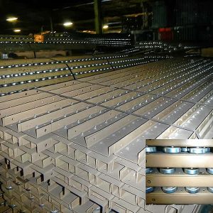 Used Pallet Rack Flow Rail - 3 3/4" x 120"