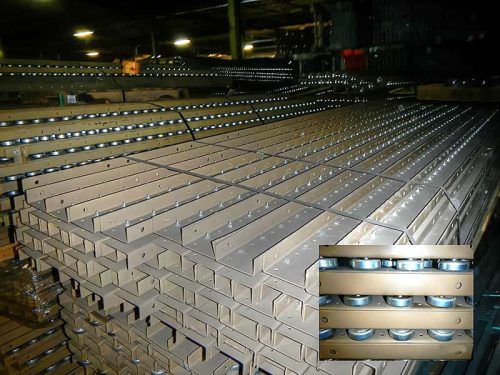 Used Pallet Rack Flow Rail - 3 3/4" x 120"