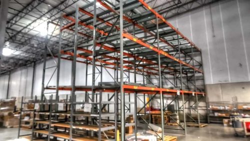 Used Interlake Pushback Pallet Rack System - 4 Deep