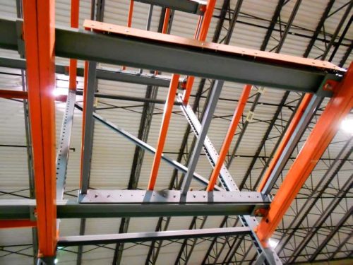 Used Interlake Pushback Pallet Rack Adder System - 3 Deep